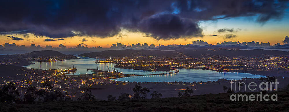 Ferrol Estuary Panoramic View From Mount Marraxon Galicia Spain by Pablo Avanzini Ferrol Estuary Panoramic View From Mount Marraxon Galicia Spain by Pablo Avanzini