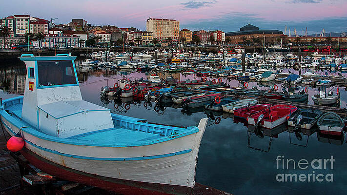 Fishing Port of Ferrol by Night Blue and magenta Sky La Corua by Pablo Avanzini Fishing Port of Ferrol by Night Blue and magenta Sky La Corua by Pablo Avanzini